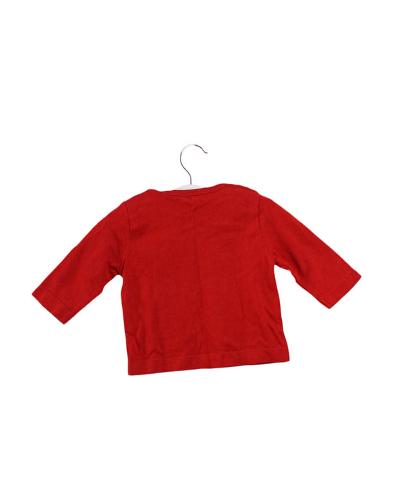 A Red Long Sleeve Tops from Boden in size 0-3M for boy. (Back View)