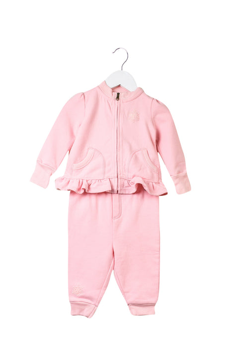 A Pink Pants Sets from Ralph Lauren in size 3-6M for girl. (Front View)