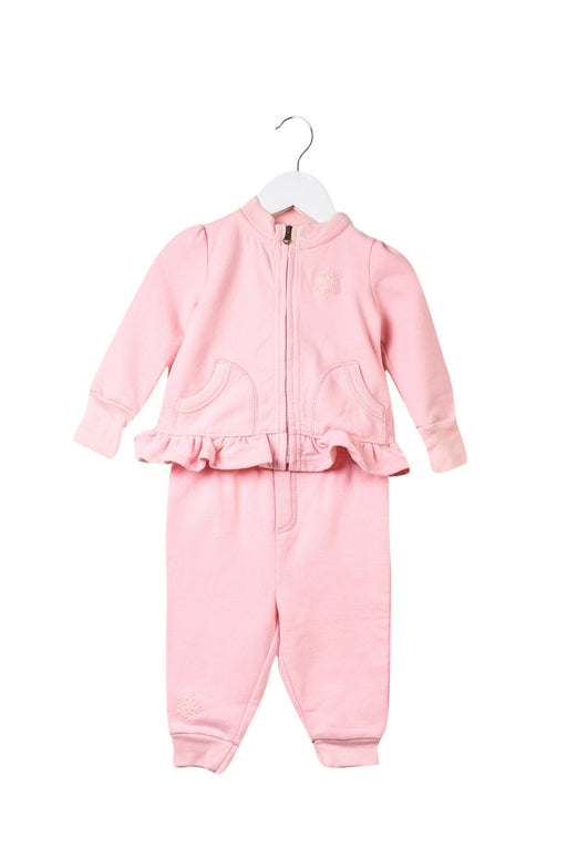 A Pink Pants Sets from Ralph Lauren in size 3-6M for girl. (Front View)