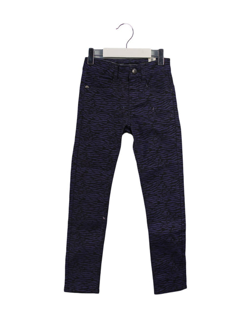 A Purple Casual Pants from IKKS in size 6T for girl. (Front View)