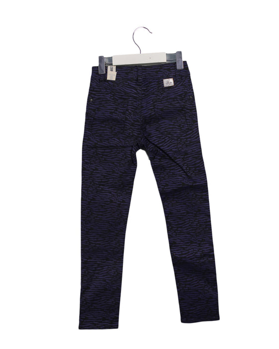 A Purple Casual Pants from IKKS in size 6T for girl. (Back View)