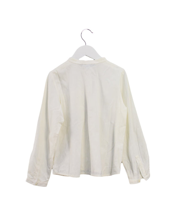 A Ivory Long Sleeve Tops from Bonpoint in size 6T for girl. (Back View)