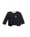 A Navy Long Sleeve Tops from IKKS in size 6-12M for girl. (Front View)