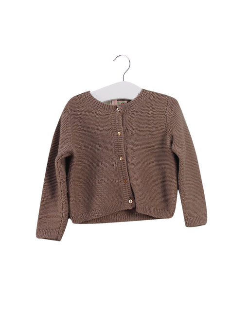 A Pink Cardigans from Bonpoint in size 12-18M for girl. (Front View)