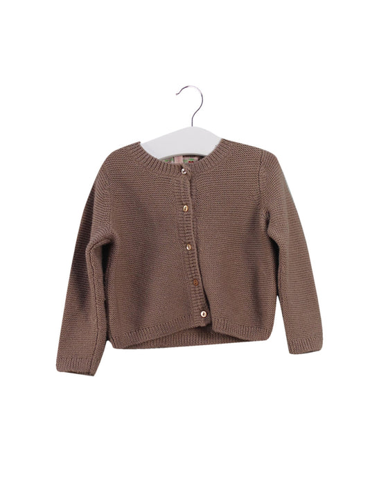 A Pink Cardigans from Bonpoint in size 12-18M for girl. (Front View)