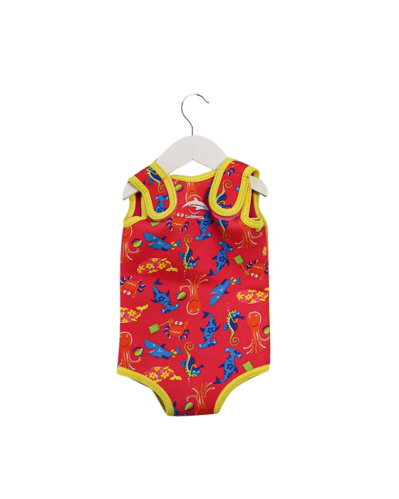 A Red Wetsuits from Konfidence in size 6-12M for girl. (Back View)