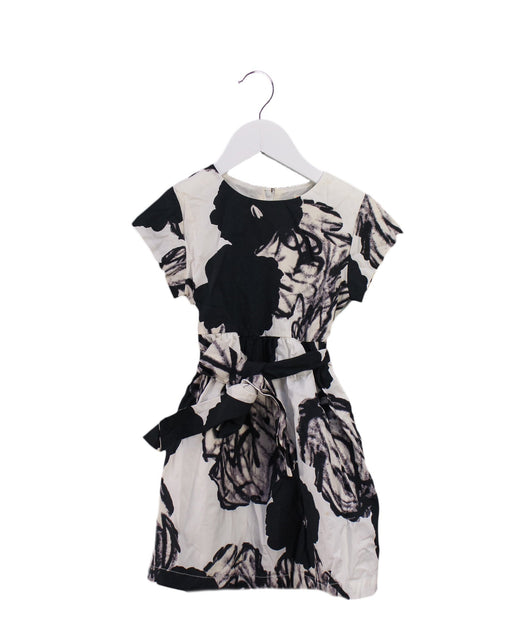 A Ivory Short Sleeve Dresses from Crewcuts in size 4T for girl. (Front View)