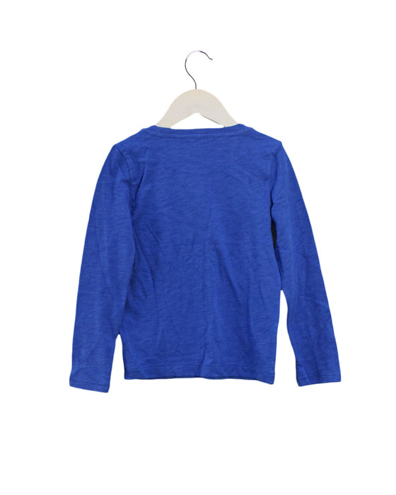 A Blue Long Sleeve Tops from Crewcuts in size 4T for girl. (Back View)