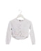 A White Cardigans from Catimini in size 5T for girl. (Front View)