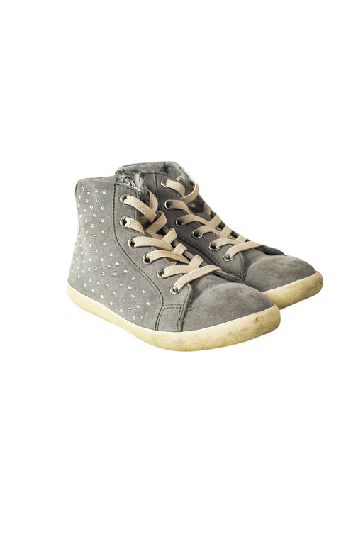 A Grey Sneakers from Seed in size 4T for girl. (Front View)