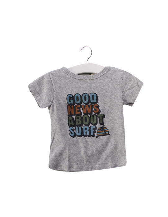 A Grey Short Sleeve T Shirts from Louis Louise in size 6-12M for girl. (Front View)