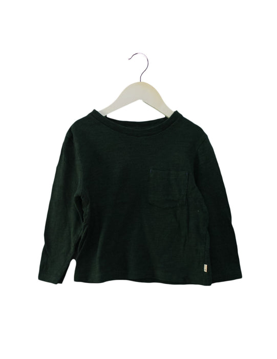 A Green Long Sleeve Tops from Bellerose in size 6T for boy. (Front View)