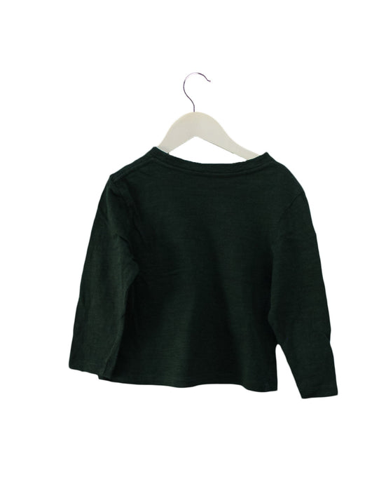A Green Long Sleeve Tops from Bellerose in size 6T for boy. (Back View)