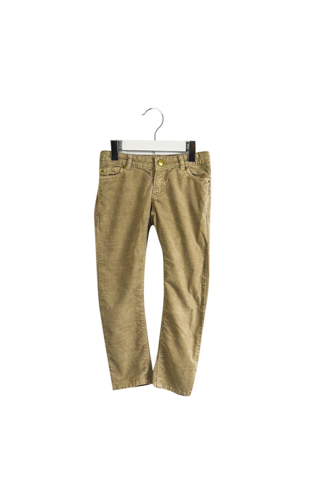 A Brown Casual Pants from Bonpoint in size 4T for girl. (Front View)