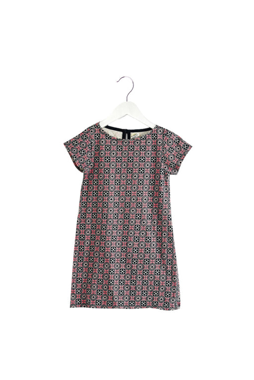 A Pink Short Sleeve Dresses from Crewcuts in size 5T for girl. (Front View)