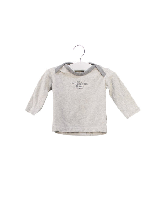 A Grey Long Sleeve Tops from Imps & Elfs in size 0-3M for boy. (Front View)