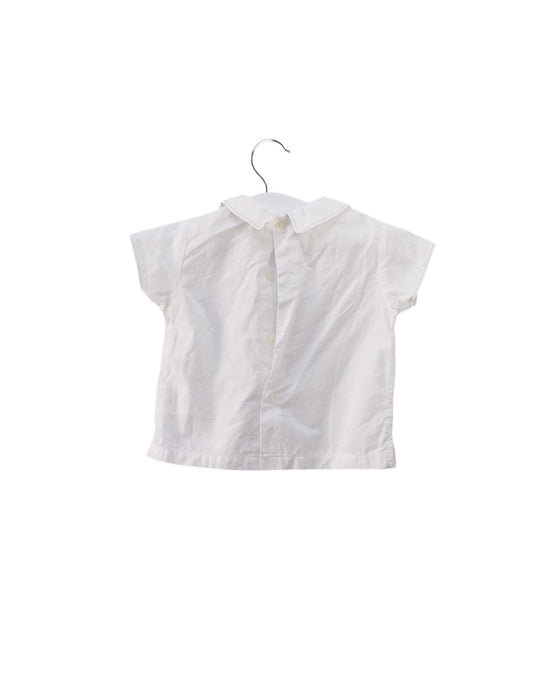A White Long Sleeve Tops from Jacadi in size 3-6M for girl. (Back View)