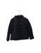 A Black Puffer/Quilted Jackets from Monnalisa in size 6T for girl. (Back View)
