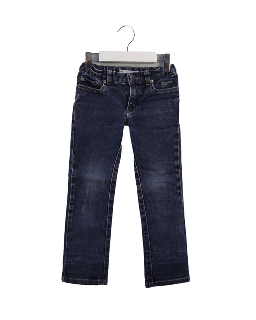 A Navy Jeans from Bonpoint in size 4T for girl. (Front View)