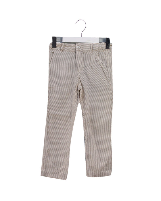 A Beige Casual Pants from Excuse My French in size 4T for girl. (Front View)
