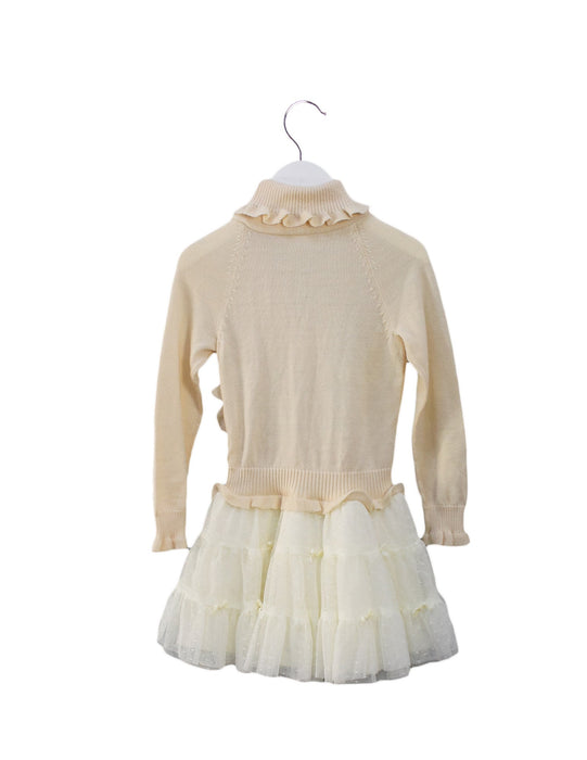 A Ivory Sweater Dresses from Nicholas & Bears in size 3T for girl. (Back View)