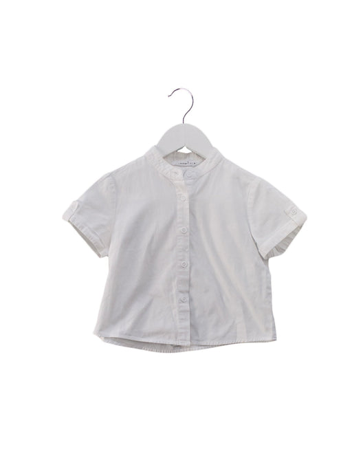 A White Short Sleeve Shirts from Minnow in size 3T for boy. (Front View)