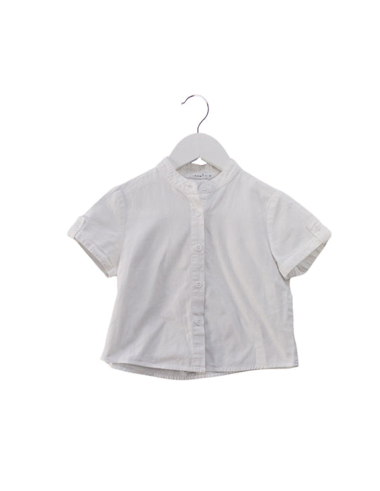 A White Short Sleeve Shirts from Minnow in size 3T for boy. (Front View)