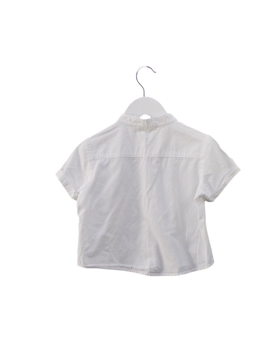 A White Short Sleeve Shirts from Minnow in size 3T for boy. (Back View)