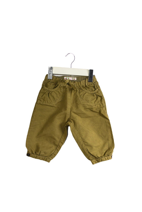 A Brown Casual Pants from Bonpoint in size 3-6M for girl. (Front View)