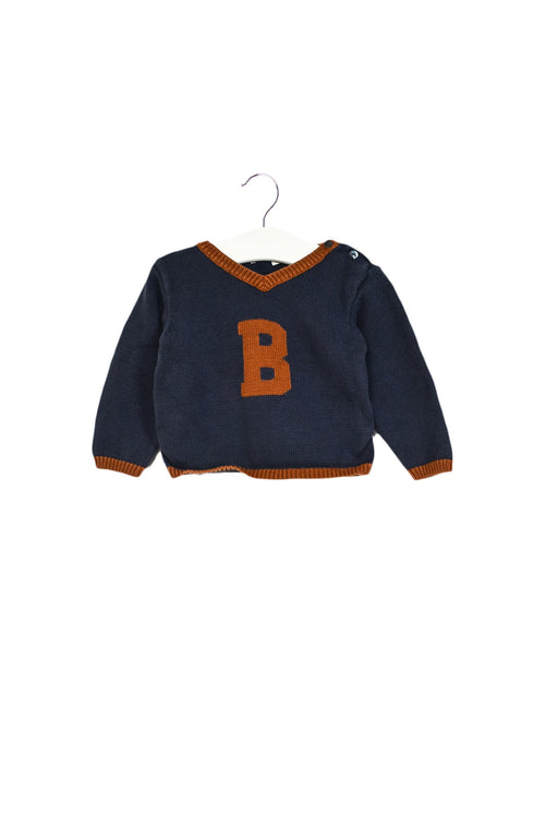 A Navy Knit Sweaters from Bonpoint in size 12-18M for boy. (Front View)