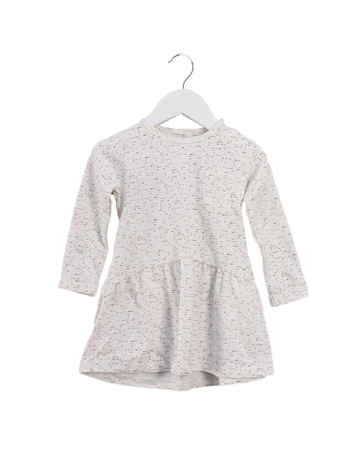A Ivory Long Sleeve Dresses from miles baby in size 12-18M for girl. (Front View)