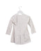 A Ivory Long Sleeve Dresses from miles baby in size 12-18M for girl. (Back View)