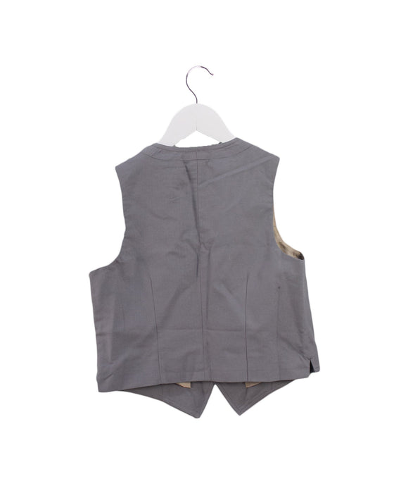 A Grey Suit Vests from Crewcuts in size 6T for boy. (Back View)