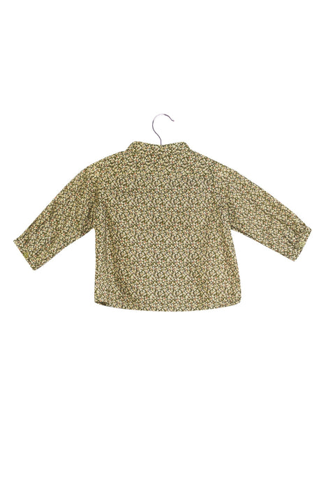 A Green Long Sleeve Tops from Bonpoint in size 3-6M for boy. (Back View)