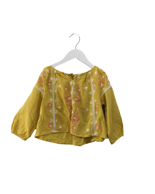 A Yellow Long Sleeve Tops from Louise Misha in size 18-24M for girl. (Front View)