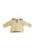 A White Buttoned Sweatshirts from Oeuf in size 6-12M for girl. (Front View)