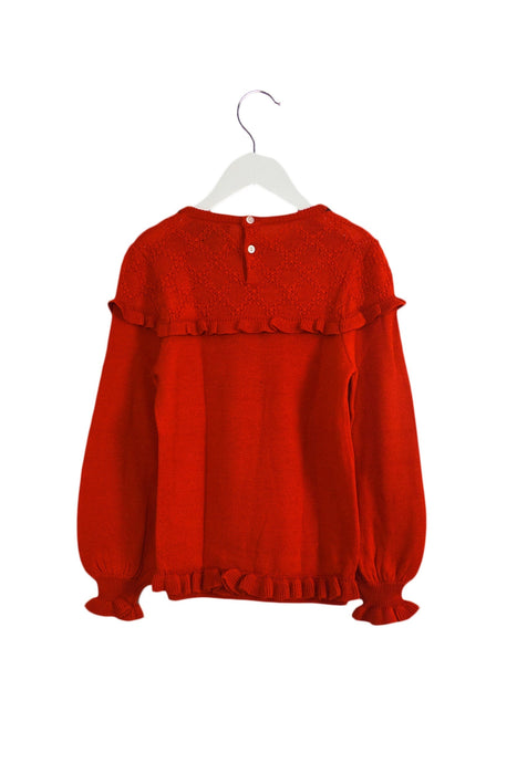 A Red Knit Sweaters from As Little As in size 5T for girl. (Back View)