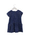 A Blue Short Sleeve Dresses from The Bonnie Mob in size 12-18M for girl. (Back View)