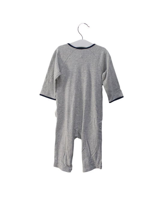 A Grey Long Sleeve Jumpsuits from Mides in size 6-12M for boy. (Back View)