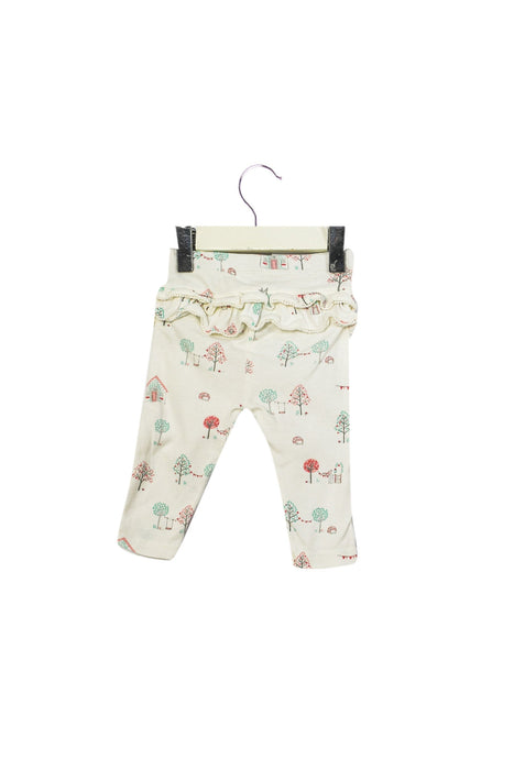 A White Leggings from Purebaby in size 3-6M for girl. (Back View)