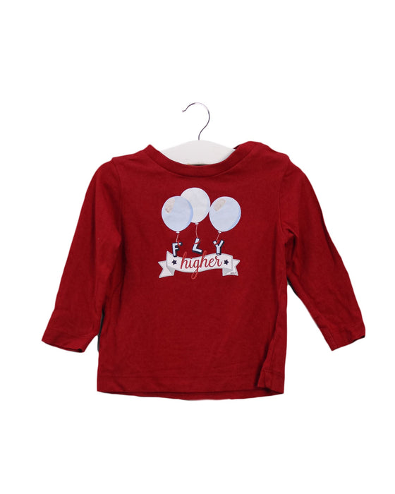 A Red Long Sleeve Tops from Monnalisa in size 2T for boy. (Front View)