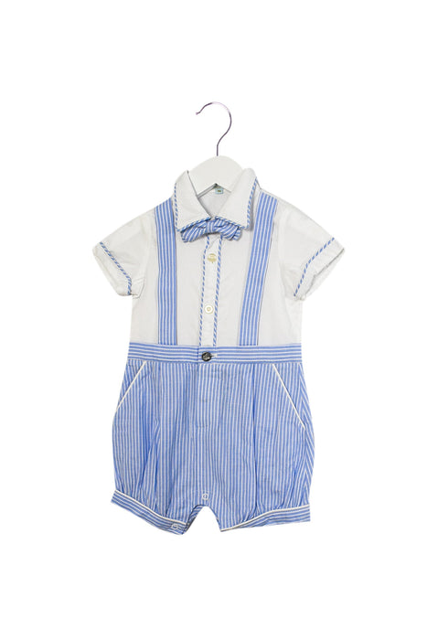 A Blue Short Sleeve Rompers from Nicholas & Bears in size 6-12M for boy. (Front View)