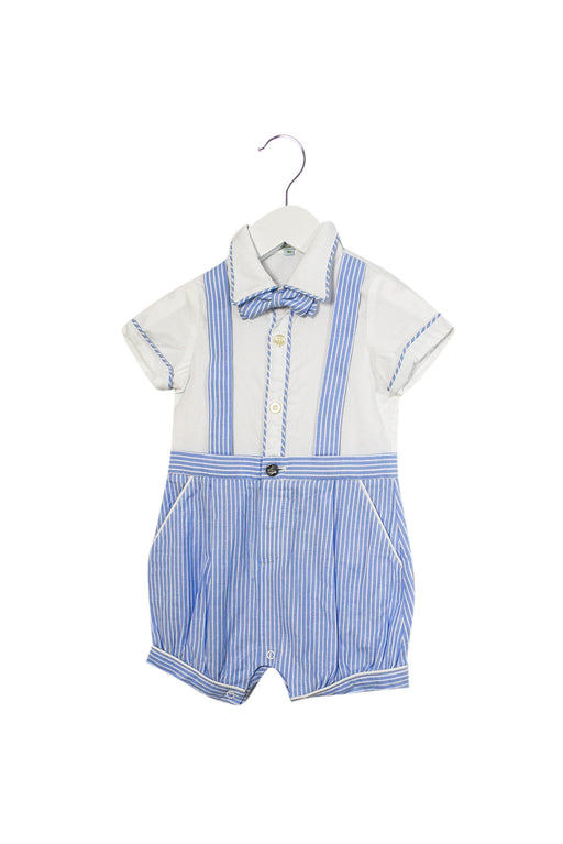 A Blue Short Sleeve Rompers from Nicholas & Bears in size 6-12M for boy. (Front View)