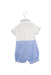 A Blue Short Sleeve Rompers from Nicholas & Bears in size 6-12M for boy. (Back View)