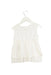 A White Sleeveless Tops from DOUUOD in size 3T for girl. (Back View)