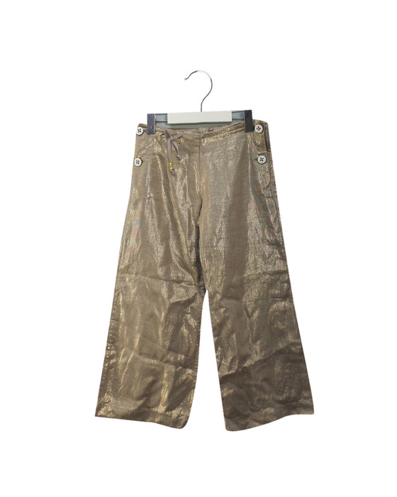 A Gold Casual Pants from Dior in size 6T for girl. (Front View)