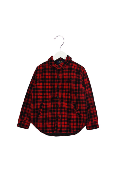 A Red Shirts from Polo Ralph Lauren in size 4T for boy. (Front View)