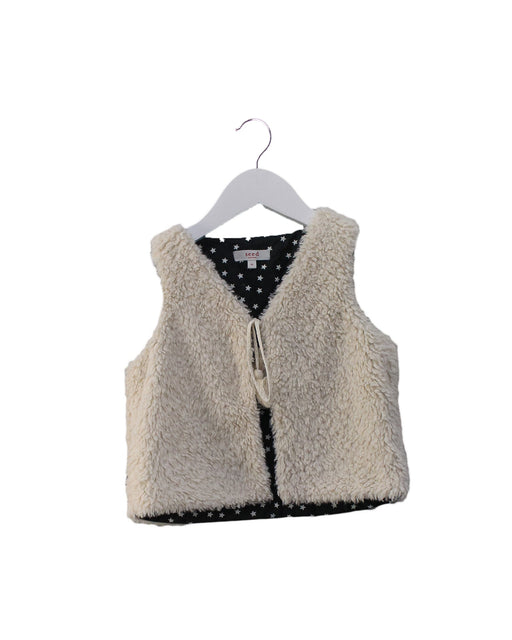A Ivory Outerwear Vests from Seed in size 18-24M for girl. (Front View)