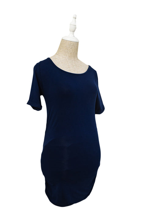 A Blue Short Sleeve Dresses from Isabella Oliver in size S for maternity. (Front View)