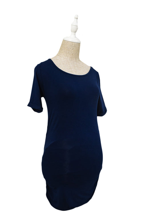 A Blue Short Sleeve Dresses from Isabella Oliver in size S for maternity. (Front View)